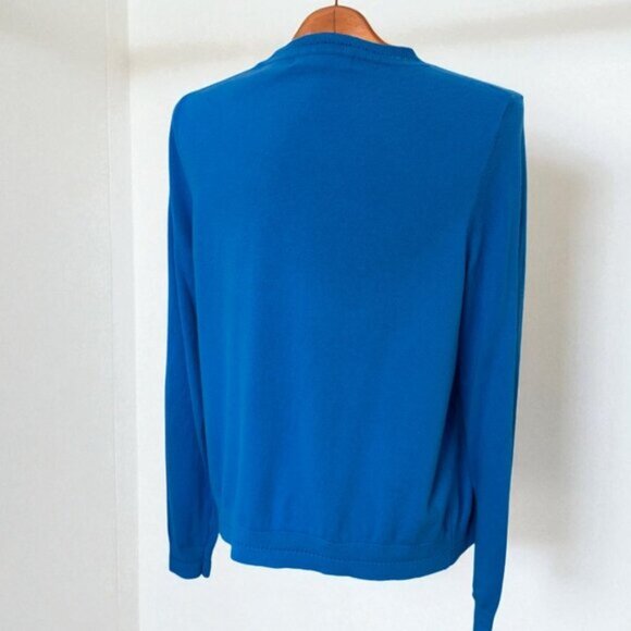 Boden Catriona Cotton Cardigan | Medium | Brilliant Blue - Picture 3 of 8